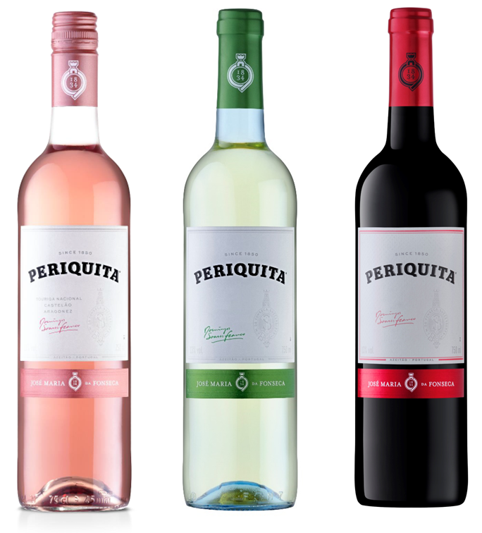 Periquita Branco, Rosé e Tinto com novas colheitas, bem a tempo do Natal