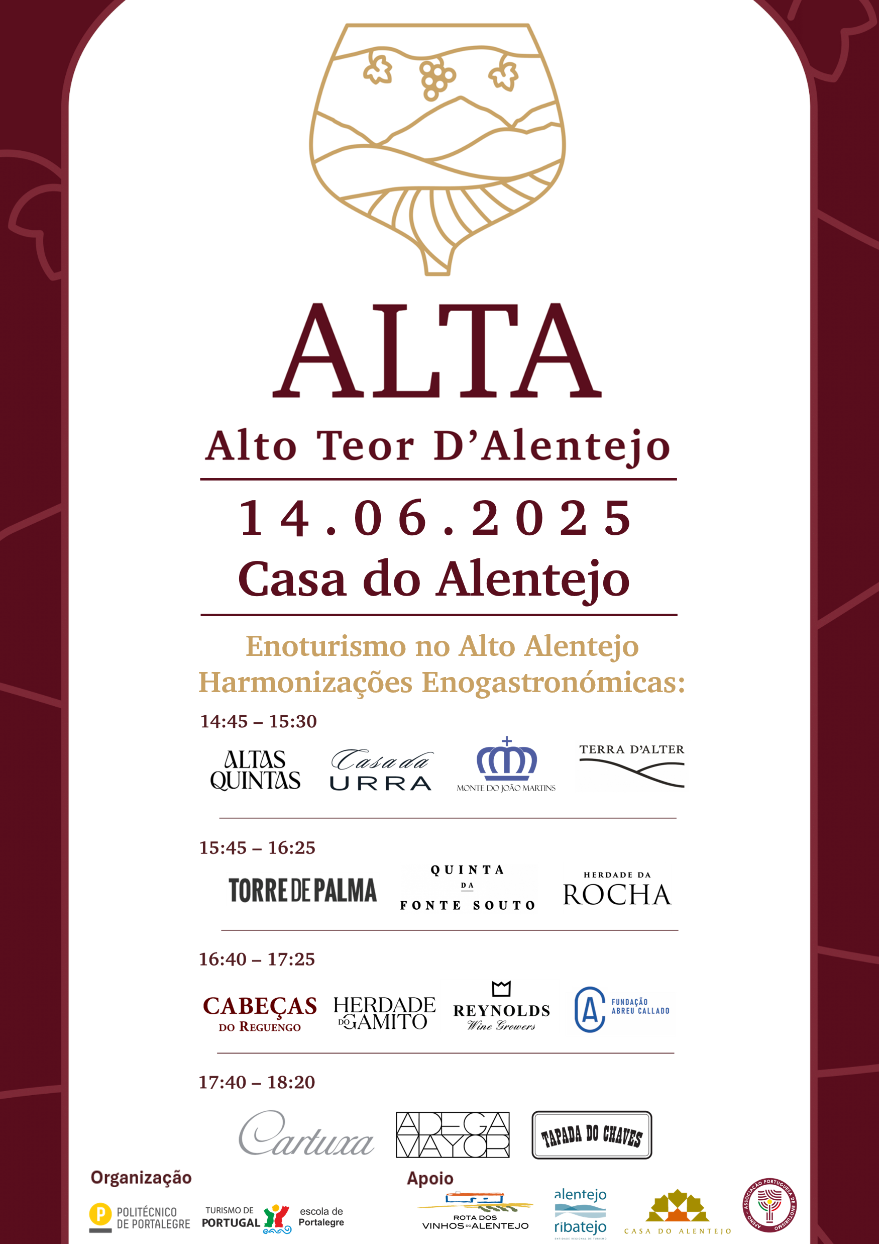Evento ALTA – Alto Teor d’Alentejo Promove o Enoturismo do Alto Alentejo em Lisboa